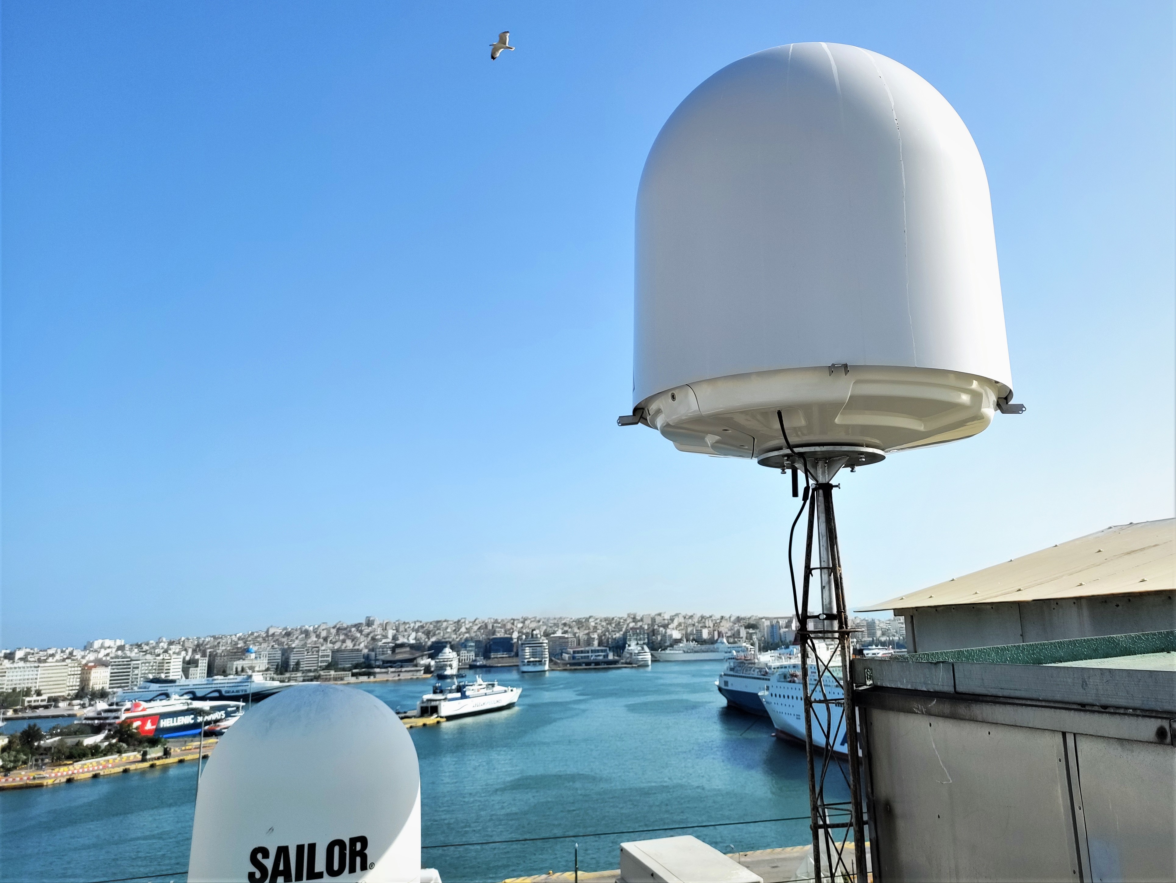 OTESAT_MARITEL first COBHAM distributor to test SAILOR XTR antenna